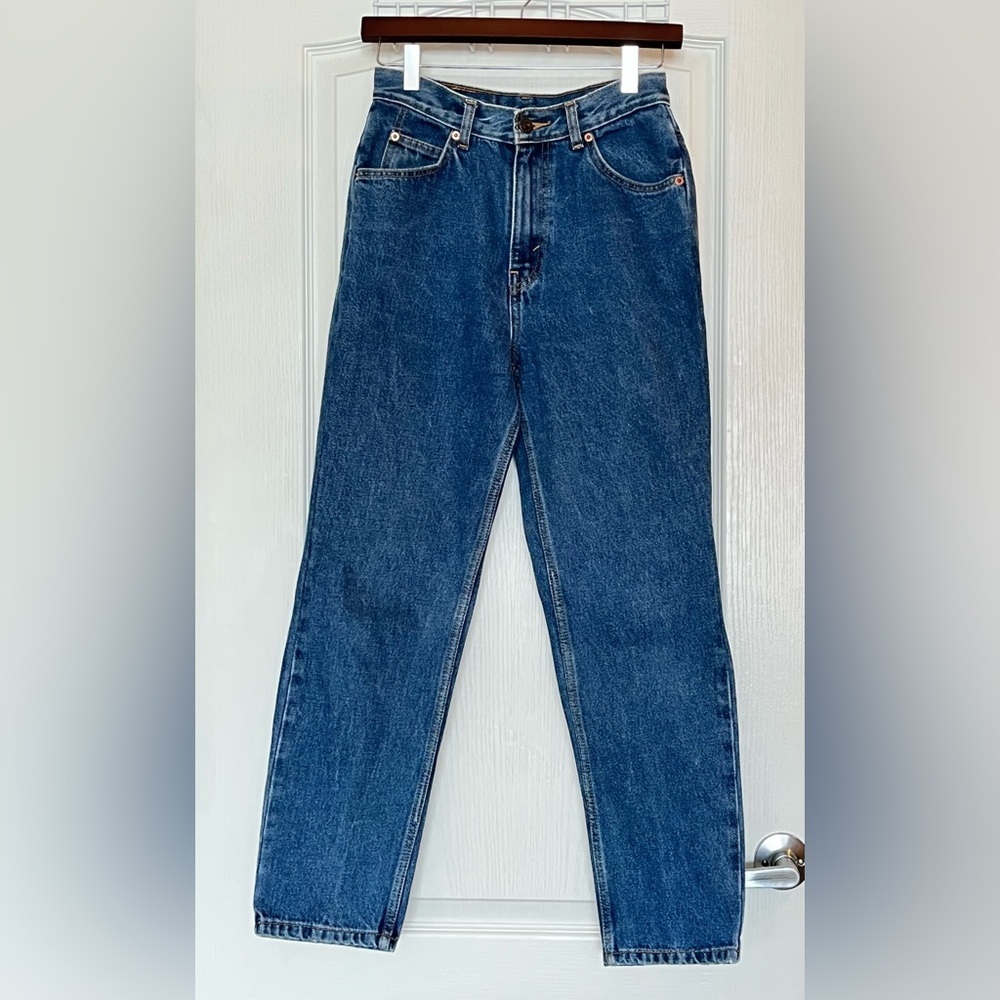 Vintage Levi’s Orange Tab Jeans Sz 27 High Rise Straight Leg Rare W1 80L PORG1